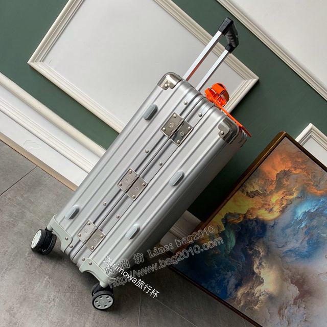Rimowa拉杆箱 66654 Rimowa x AMBUSH 全鋁鎂合金 全新亮橘色手柄 日默瓦拉箱 行李箱xzx1159